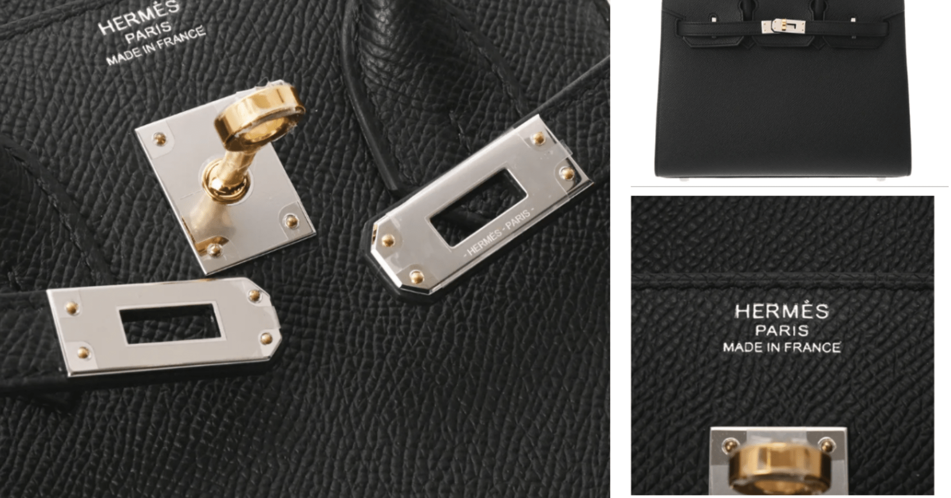 エルメスのバーキンのシルバー金具とゴールド金具