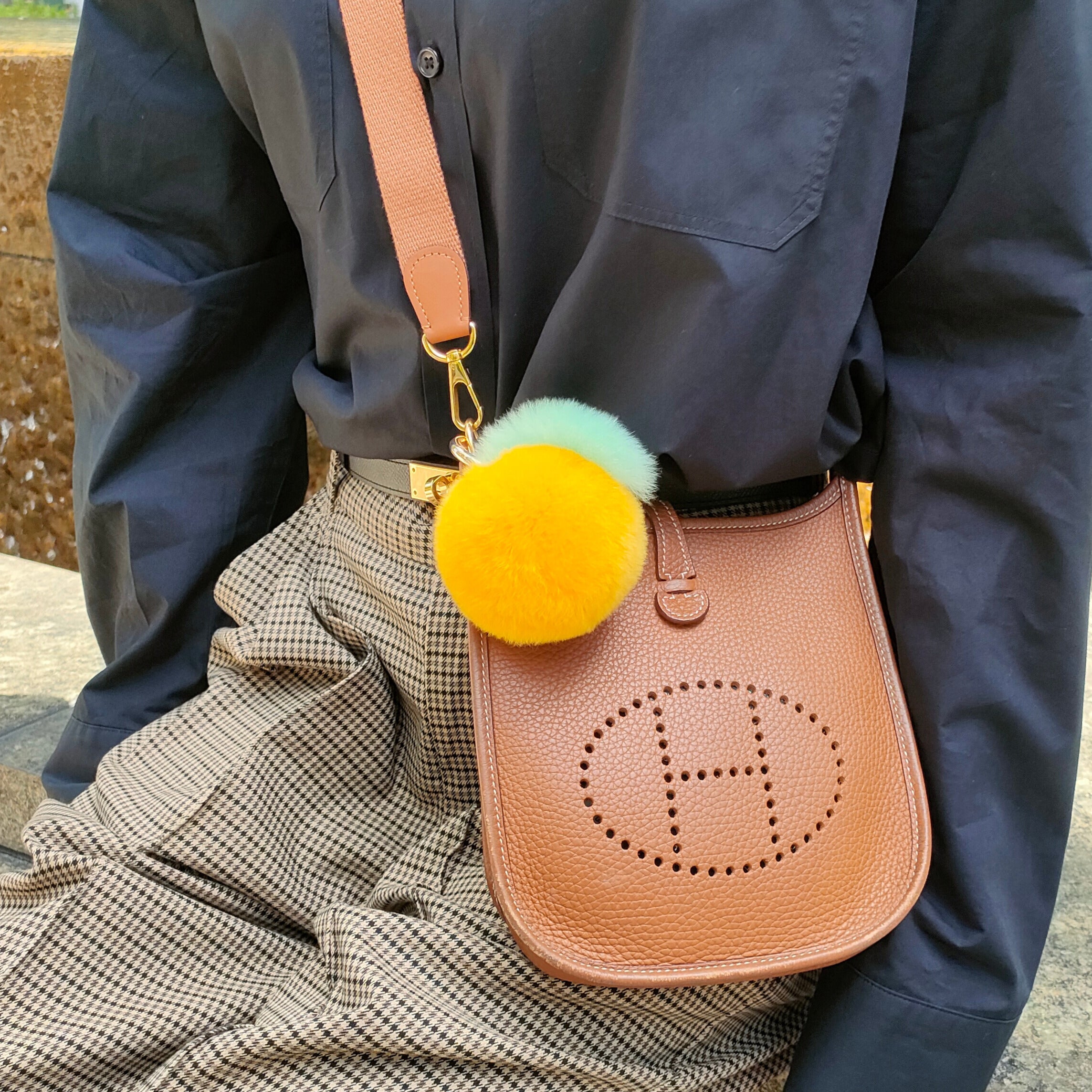 Moelleux みかんのバッグチャーム