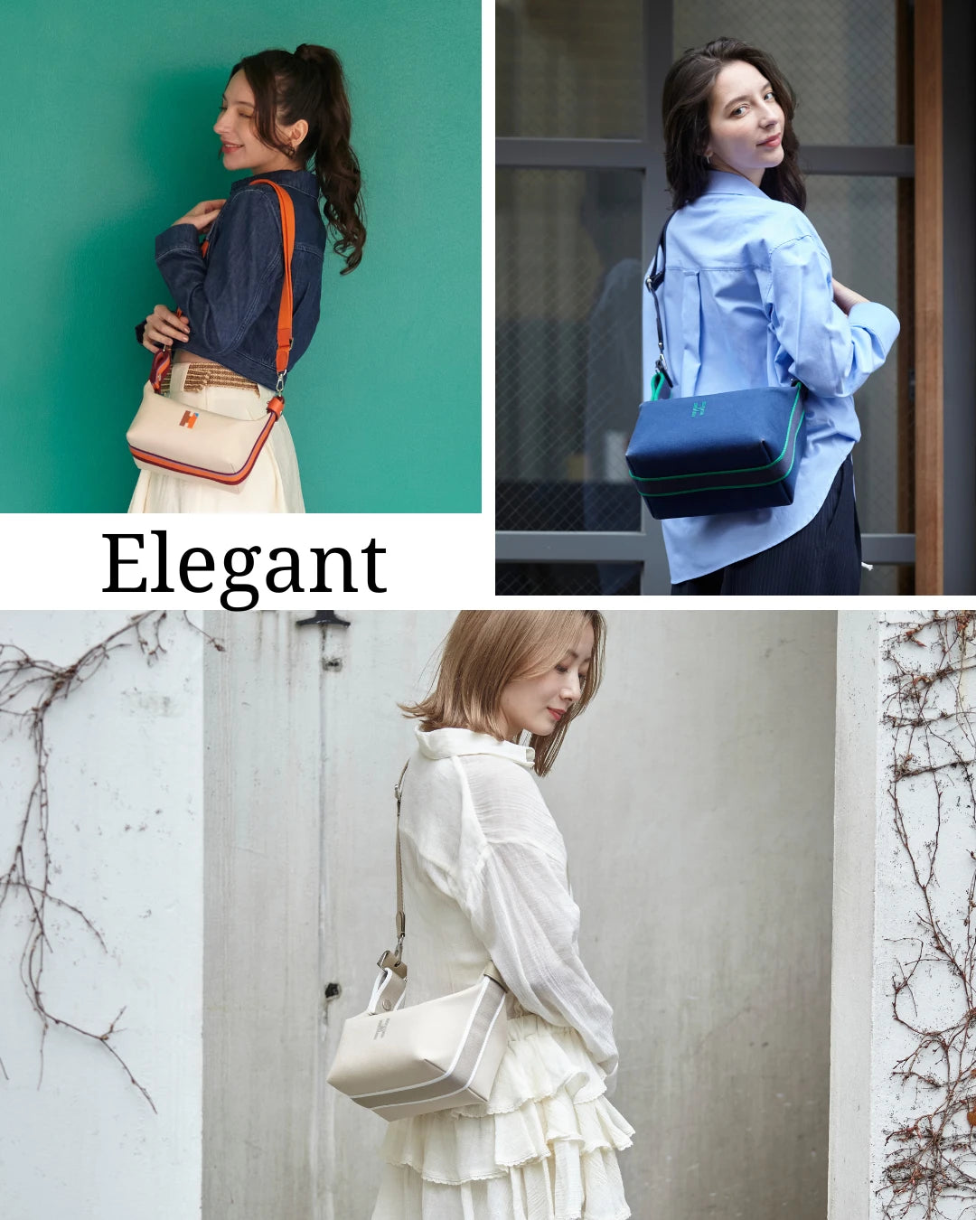 Elegant。きれいめの装いに合わせた着用例3点
