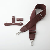With Me for ブリッドアブラック Wine 5.0cm シルバー ショルダーストラップとアタッチメント