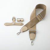 With Me for ブリッドアブラック Latte 5.0cm シルバー ショルダーストラップとアタッチメント