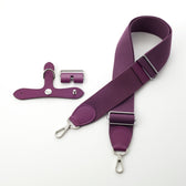 With Me for ブリッドアブラック Grape 5.0cm シルバー ショルダーストラップとアタッチメント