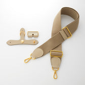 With Me for ブリッドアブラック Latte 5.0cm ゴールド ショルダーストラップとアタッチメント