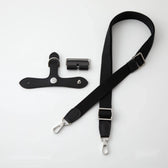 With Me for ブリッドアブラック Blackcat 2.54cm シルバー ショルダーストラップとアタッチメント
