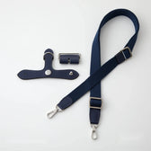 With Me for ブリッドアブラック Blueberry 2.54cm シルバー ショルダーストラップとアタッチメント
