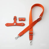 With Me for ブリッドアブラック Orange 2.54cm シルバー ショルダーストラップとアタッチメント