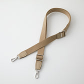 With Me ショルダーストラップ Latte 2.54cm シルバー